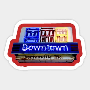 Downtown Bentonville Sticker